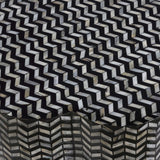 Truffle Black Mother of Pearl Shell Side Table