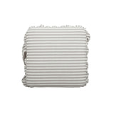 Gertrude Striped Performance Linen Skirted Ottoman