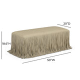 Shag Me 50" Performance Vegan Leather Bench