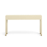 Dani 54" Cream Faux Shagreen 2-Drawer Console Table