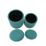Saturn Velvet Storage Ottomans - Set of 2
