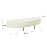 Bianca Velvet Bench (60"-82")