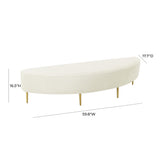 Bianca Velvet Bench (60"-82")