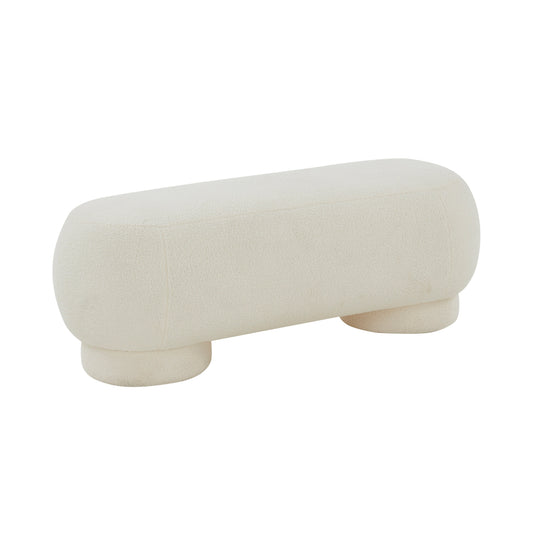 Mara 43" Performance Vegan Shearling Ottoman