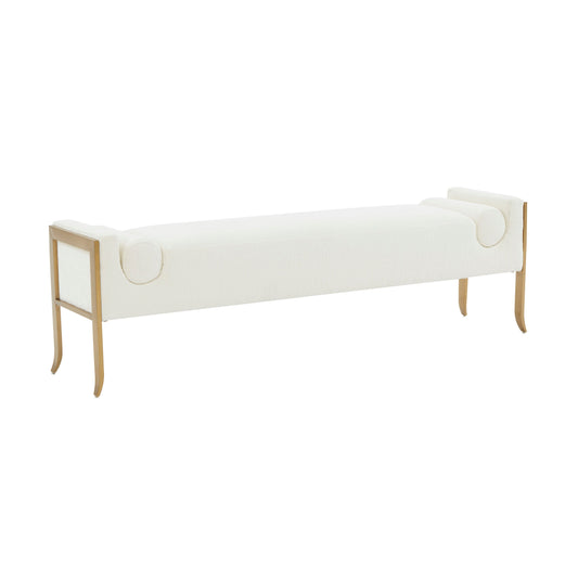 Ines 67" Textured Performance Velvet Bench