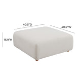 Hangover Cream Performance Boucle Ottoman