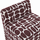 Pippa Geometric Performance Jacquard Weave Accent Stool