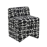 Pippa Geometric Performance Jacquard Weave Accent Stool