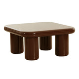 Memphis 33.5" Glossy Square Coffee Table
