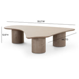 Rhema 2-Piece Washed Ash Nesting Coffee Table Set