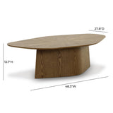 Roche 48" Ash Geometric Coffee Table