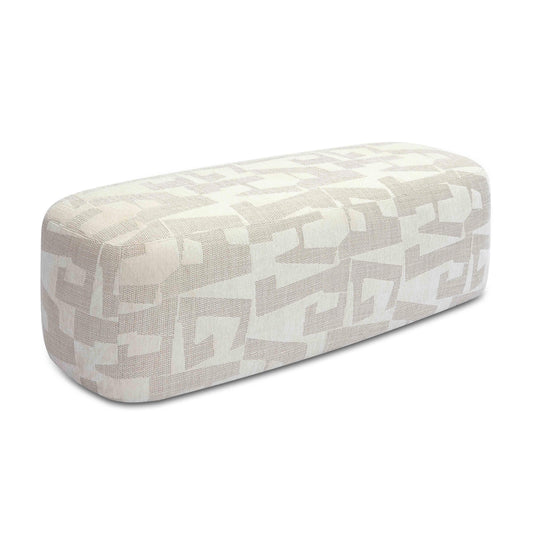 Graceland 54" Cream Performance Jacquard Bench