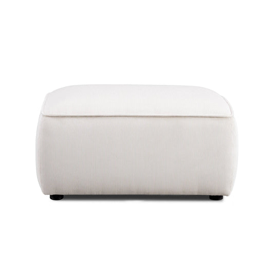 Travie Performance Corduroy Velvet Ottoman