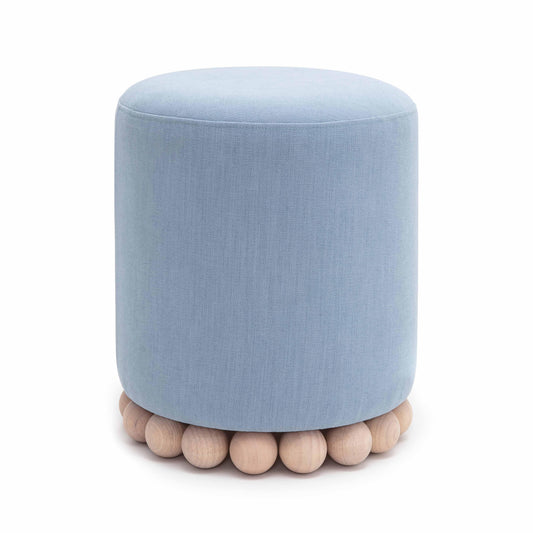 Dex Upcycled Performance Fabric Ottoman