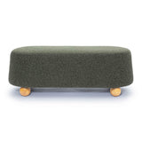 Jaine 48" Contract-Grade Faux Mohair Large Ottoman