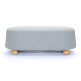 Jaine 48" Contract-Grade Faux Mohair Large Ottoman