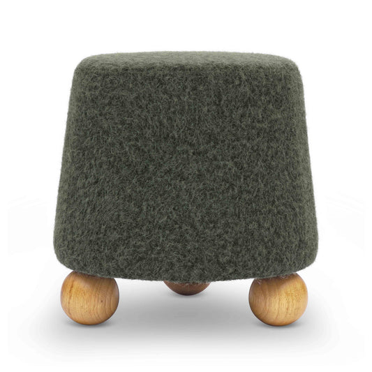 Jaine Contract-Grade Faux Mohair Ottoman