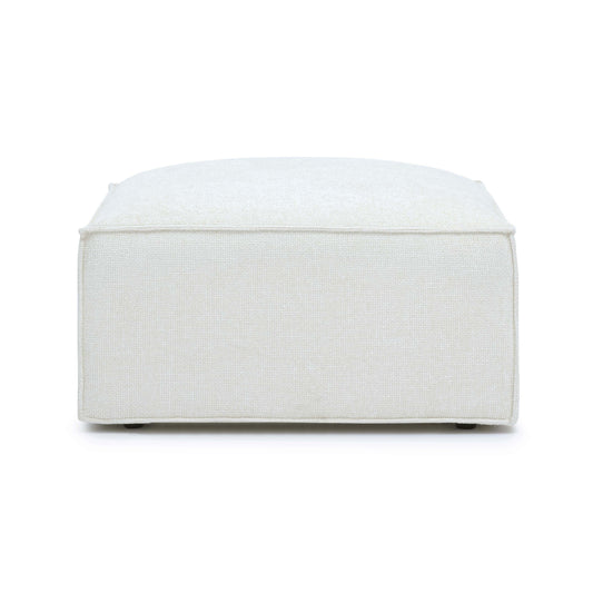 Mindy Performance Chenille Basketweave Ottoman