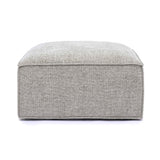 Mindy Performance Chenille Basketweave Ottoman