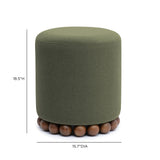 Dex Performance Vegan Mohair Ottoman
