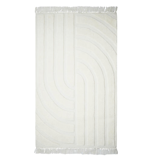 Loop White Area Rug