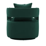 Kennedy Performance Velvet Swivel Accent Chair