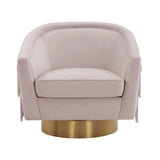 Flapper Velvet Swivel Chair