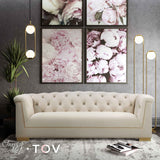Farah 91" Performance Velvet Sofa by Inspire Me! Home Decor