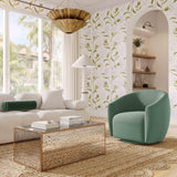 Jordan Performance Velvet Swivel Accent Chair