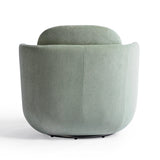 Wolfie Performance Velvet Swivel Accent Chair