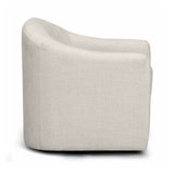 Thao Contract-Grade Basketweave Fabric Swivel Accent Chair