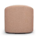 Thao Contract-Grade Basketweave Fabric Swivel Accent Chair