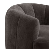 Jasmine Upcycled Contract-Grade Basketweave Fabric Swivel Accent Chair