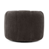 Jasmine Upcycled Contract-Grade Basketweave Fabric Swivel Accent Chair