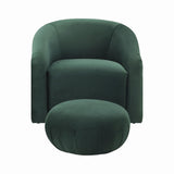 Boboli Velvet Chair and Ottoman Set