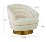 Canyon Velvet Swivel Chair
