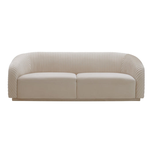 Yara 90.6" Pleated Performance Velvet Sofa by Inspire Me! Home Decor