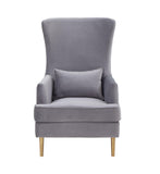 Alina Performance Velvet Tall Tufted Back Chair
