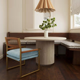 Harlow Rattan and Performance Velvet Accent Chair