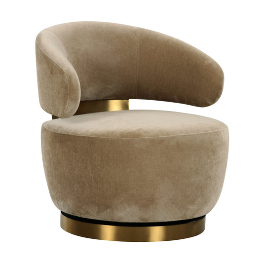 Austin Upcycled Contract-Grade Fabric Swivel Accent Chair