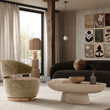 Austin Upcycled Contract-Grade Fabric Swivel Accent Chair