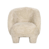 Kiki Contract-Grade Vegan Shearling Accent Chair
