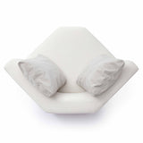 Perry Cream Performance Chenille Modular Wedge Corner Chair