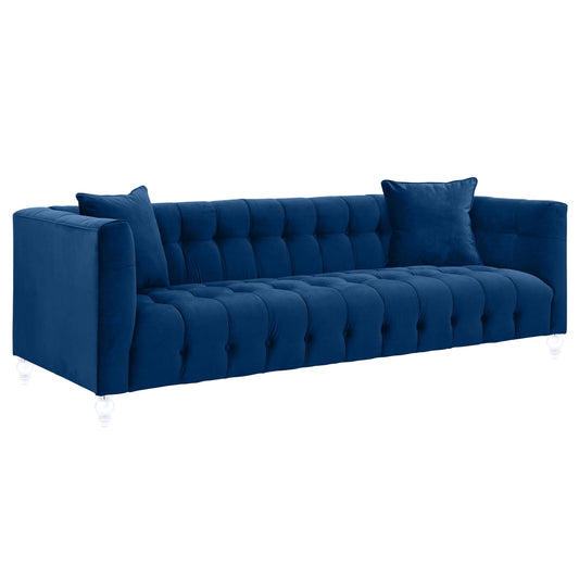 Bea 91" Performance Velvet Tufted Sofa