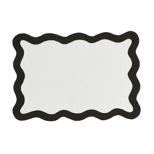 Scalloped Edge Cotton Placemat - Set of 4