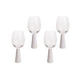 Rose Wine Glasses - Set of 4