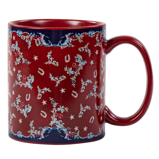 Patchwork Bandana Botanicals Mug, Set of 4