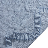 Sadie Stonewashed Paisley Ruffled Quilt Set