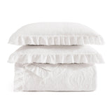 Sadie Stonewashed Paisley Ruffled Quilt Set