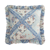 Mirabelle Patchwork Prairie Ruffled Euro Sham